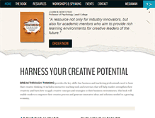 Tablet Screenshot of breakthroughthinkingguide.com